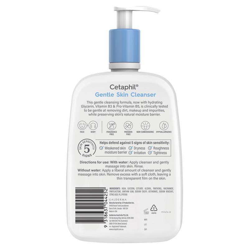 Cetaphil Gentle Skin Cleanser for Face & Body 1.25L